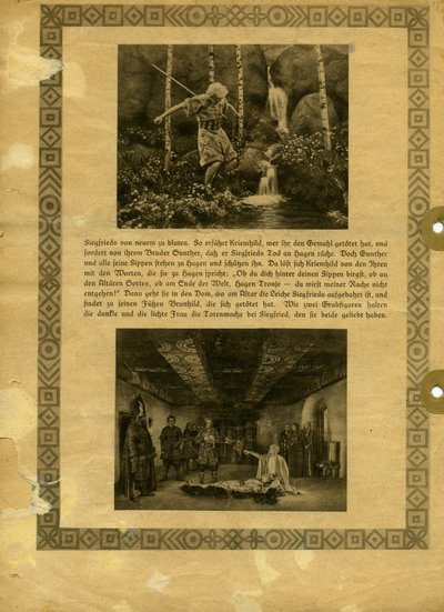 Die Nibelungen 1924-Synopsis (The Death of Siegfried) by Unknown