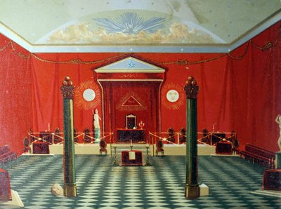 Decoration of a Masonic Temple. First Grade by Unbekannter Künstler