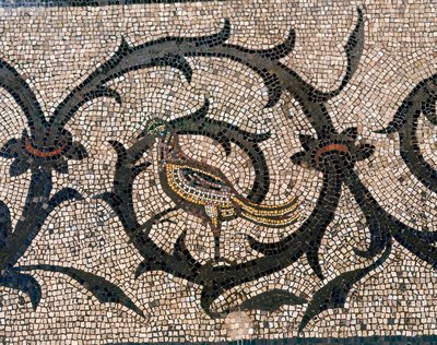 Detail of floor of the early Christian Basilica of Aquileia, Udine by Unbekannt