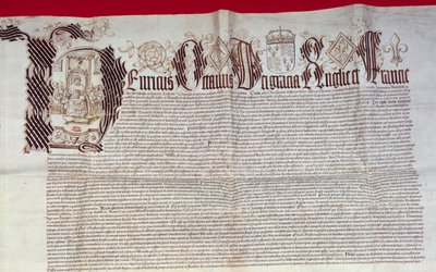 Detail of the Windsor Treaty by Unbekannt