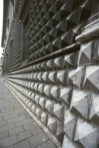 Detail of the Facade of Palazzo dei Diamanti, Ferrara by Benjamin Baud