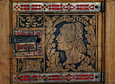 Door worked in inlays by Benjamin Baud