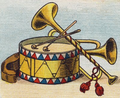 Drum and Trumpet by Unbekannt