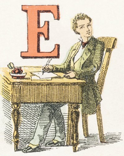 E - Writer - Childish Alphabet, Editions Gordinne 1920 by Unbekannt