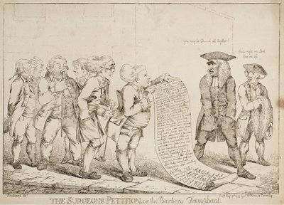 The Surgeons Petition or The Barbers Triumphant (7 August 1797) by Unbekannt