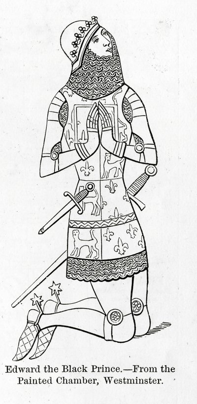 Edward the Black Prince, from the Painted Chamber, Westminster, 1896 by Unbekannt