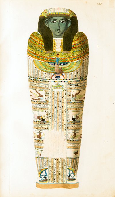 Egyptian Sarcophagus - Illustration from the Atlas of Egypt by Unknown