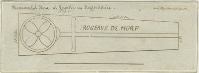 Enville Church - Monumental Stone (engraving) by Unbekannt