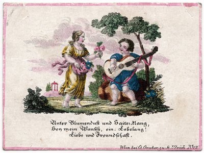 Ephemera floral scent and string sound, Vienna by Unbekannter Künstler