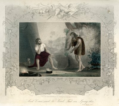 Esau Begs Jacob for Food - Bible by Unbekannter Künstler