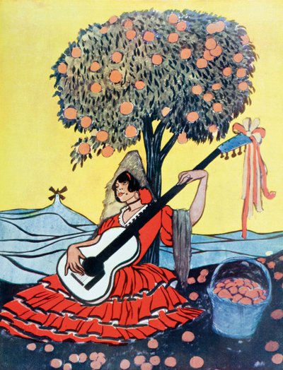 "Españolada", All Things Spanish, After a work by Francisco Sancha, from La Esfera by Unknown