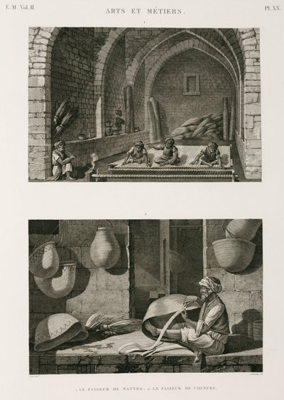 Fabrication, Other Mat-makers and basket-weavers, Egypt, c 1798 by Unbekannt
