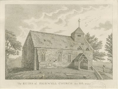 Farewell Church: Engraving, 1744 by Unbekannt