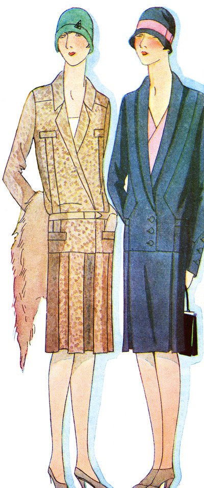 Fashion: suits in spring 1928 by Unbekannter Künstler