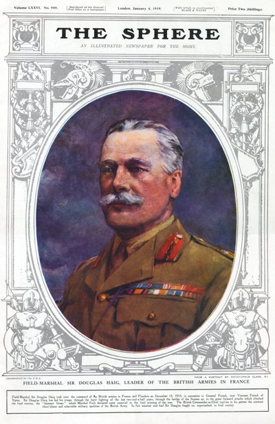 Field Marshal Sir Douglas Haig, leader of the British armies in France by Unbekannter Künstler