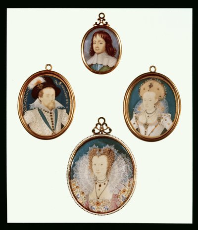Four miniatures: Charles II as a boy by D. Desgranges by Unbekannt