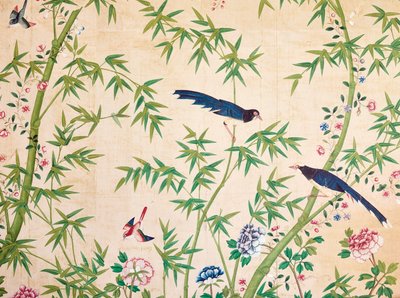Fragment of wallpaper, late 18th - early 19th century or later by Unbekannt