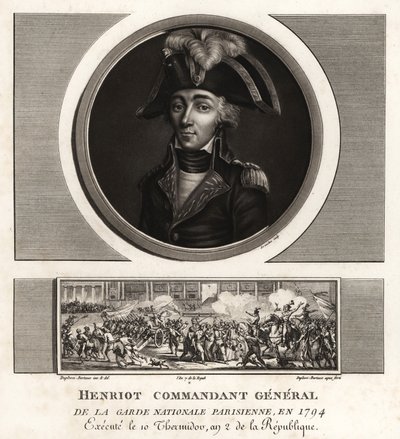 Francois Henriot, Jacobin leader, Commandant General de la Garde Nationale Parisienne, executed 1794 by Unbekannt