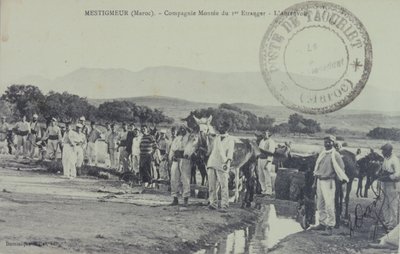 French Legionnaire Colonial Soldiers on Patrol Near the Atlas Mountains, Morocco by Unbekannter Künstler