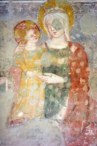 Fresco (XV), Vasca Limaria (XI Roman Building), Capitular Museum, Atri, Abruzzo, Italy by Unbekannt