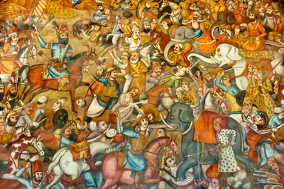 Battle of Nadir Shah in the Battle of Karnal, 1739 by Unbekannt