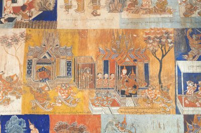 Frescoes Adorning the Walls of Wat Bo by Unbekannter Künstler