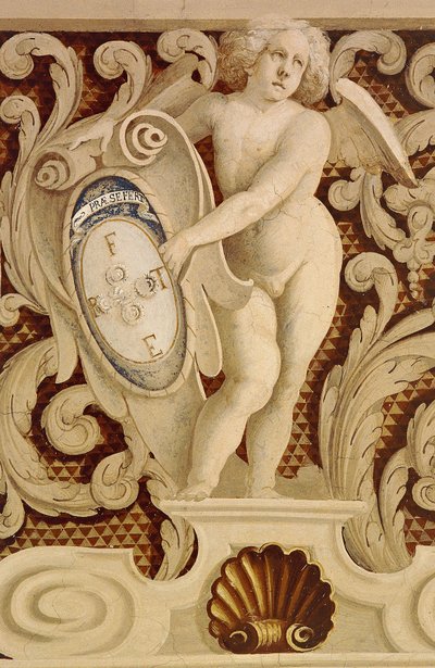 Frescoes of Baronial Hall, Detail by William M. Timlin