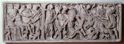 Front of a sarcophagus depicting the death of Adonis, Roman, 2nd century by Unbekannt