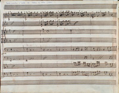 Frontispiece of the score for the opera Alessandro Nell