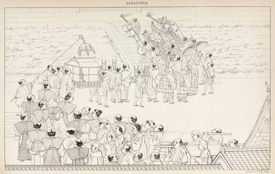 Funeral procession, Japan by Unbekannt