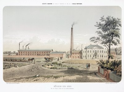 General Industrial Scenes Zinc Works at Mulheim an der Ruhr, Germany by Unbekannt