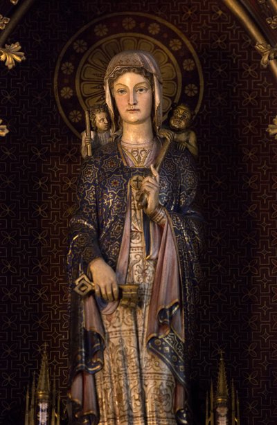 Genevieve, the Patroness Saint of Paris. Eglise Saint Etienne du Mont, Paris 2020 by Unbekannter Künstler