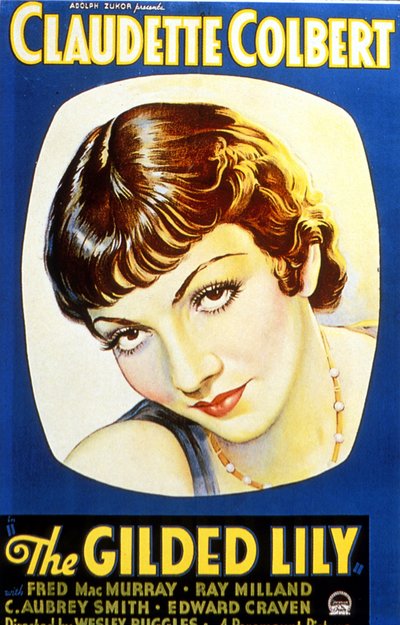 Poster of the film Gilded Lily by Wesley Ruggles with Claudette Colbert 1935 by Unbekannt