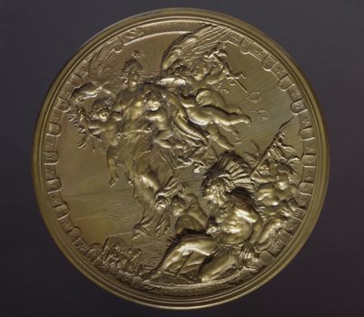 Gilt Bronze Medal to Mark 400th Anniversary of Discovery of Americas by Benjamin Baud