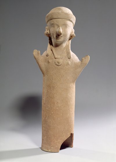 Goddess or Worshipper with Raised Arms, Figurine, c.550 BC by Unbekannt