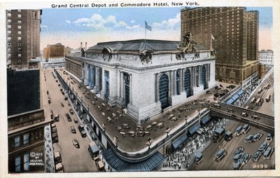 Grand Central Depot and Commodore Hotel, New York by Unbekannter Künstler
