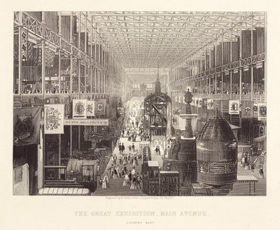 Great Exhibition, Main Avenue Looking East by Unbekannt