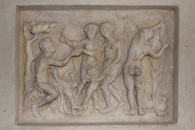 Greek Mythology: The Judgment of Paris. The Shepherd Paris Must Choose the Most Beautiful of the Three Goddesses from Aphrodite (Venus), Accompanied by Cupid, Hera (Junon) and Athena (Minerva). He Chooses Aphrodite to Whom He Offers a Golden Apple by Unbekannt