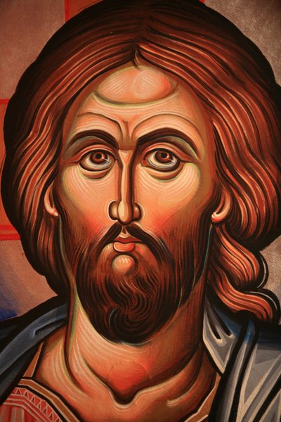 Greek Orthodox Icon Depicting Christ by Unbekannt