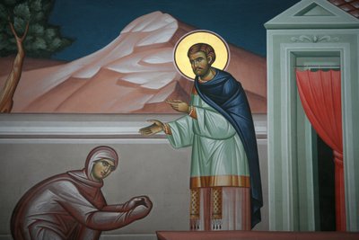 Greek Orthodox icon depicting Christ appearing before Mary Magdalene, Thessaloniki, Greece by Unbekannt