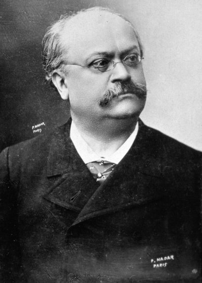 Half-length portrait of the French operetta composer Alexandre Charles Lecocq by Unbekannter Künstler