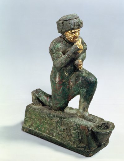 Hammurabi, king of Babylon, praying before a sacred tree, c.1750 BC by Unbekannt