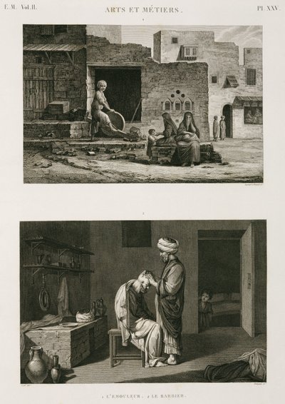 Hardware & Ironmongery Knife-grinder and barber, Egypt, c 1798 by Unbekannt