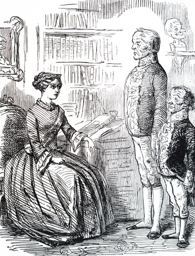 Henry John Temple, 3rd Viscount Palmerston Handing Queen Victoria His Resignation by Unbekannter Künstler