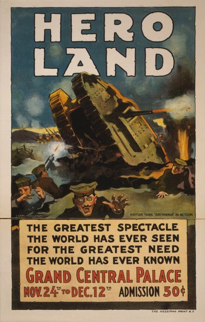 Hero Land Poster, New York by Unbekannt