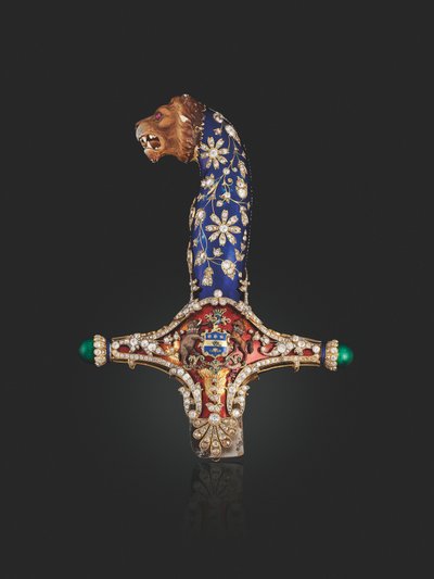 Hilt of the State Sword of Maharaja Jagatjit Singh of Kapurthala, c.1900 by Unbekannt