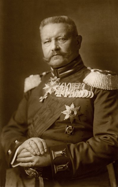 History. Germany. The General Paul von Hindenburg. Photo, Germany, c.1914-16. (postcard) by Unbekannter Künstler