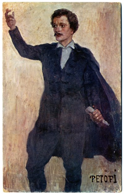 History. Hungary. The poet and revolutionary Sandor Petofi by Unbekannter Künstler