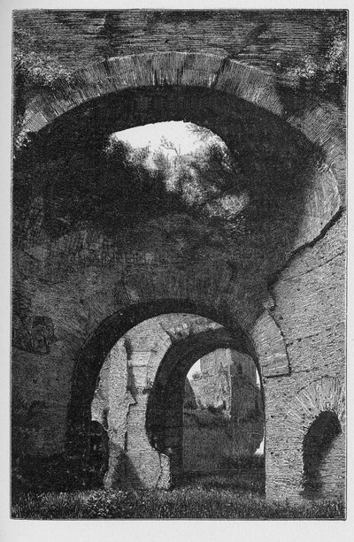 History of Ancient Rome. Baths of Caracalla in Rome, Italy, Were the Second Largest Roman Public Baths, or Thermae, Built in Rome Between AD 212 and 216, During the Reign of the Emperor Caracalla. by Unbekannt
