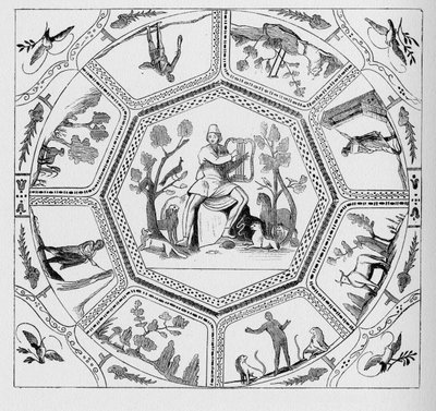 History of Ancient Rome. Paintings from the First Century on the Top of a Church by Unbekannt